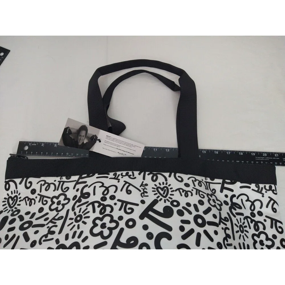 New With Tag Large Graffiti Black Britto Tote And Teddy Bear Coloring Book